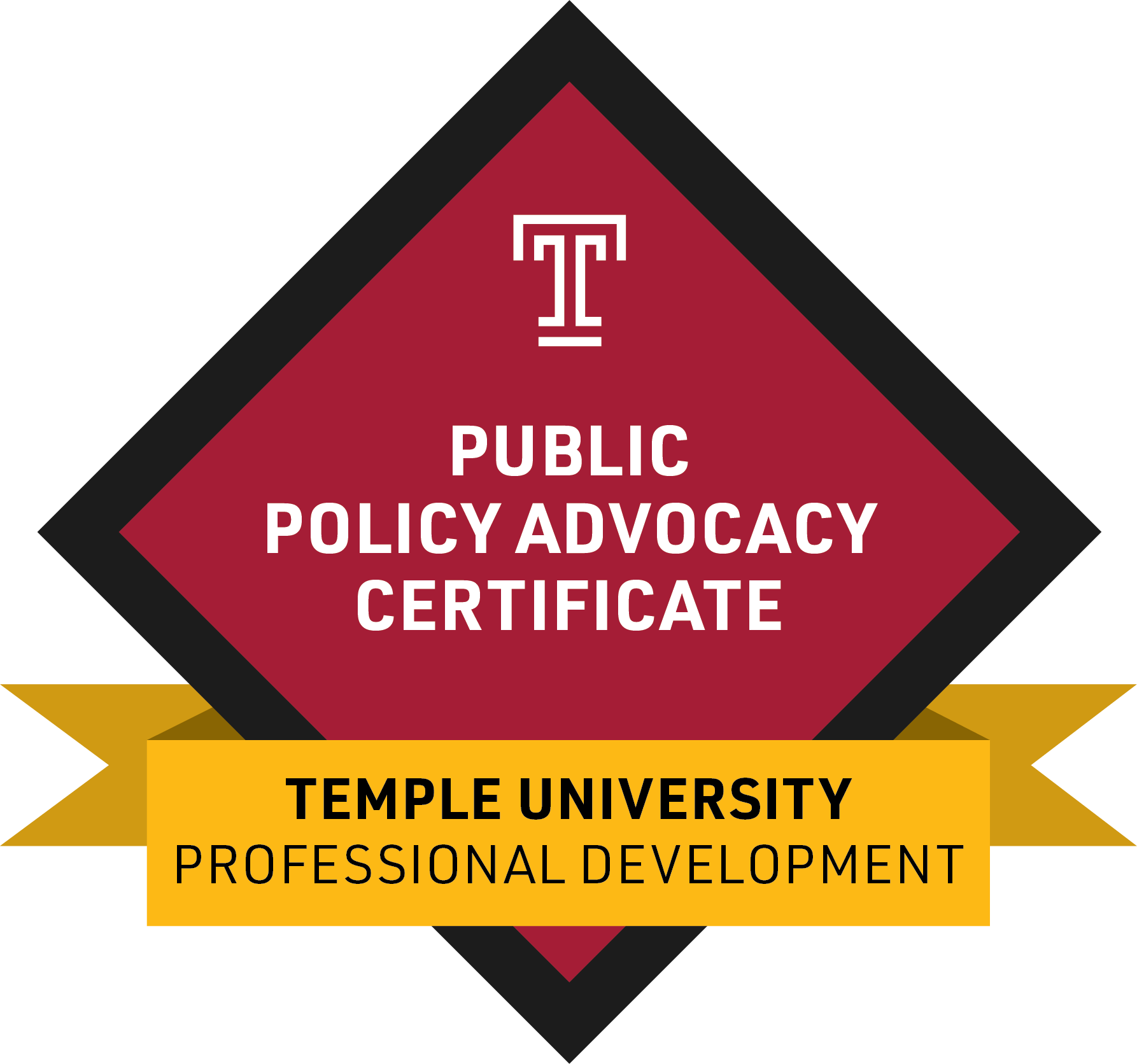 public policy advocacy certificate badge