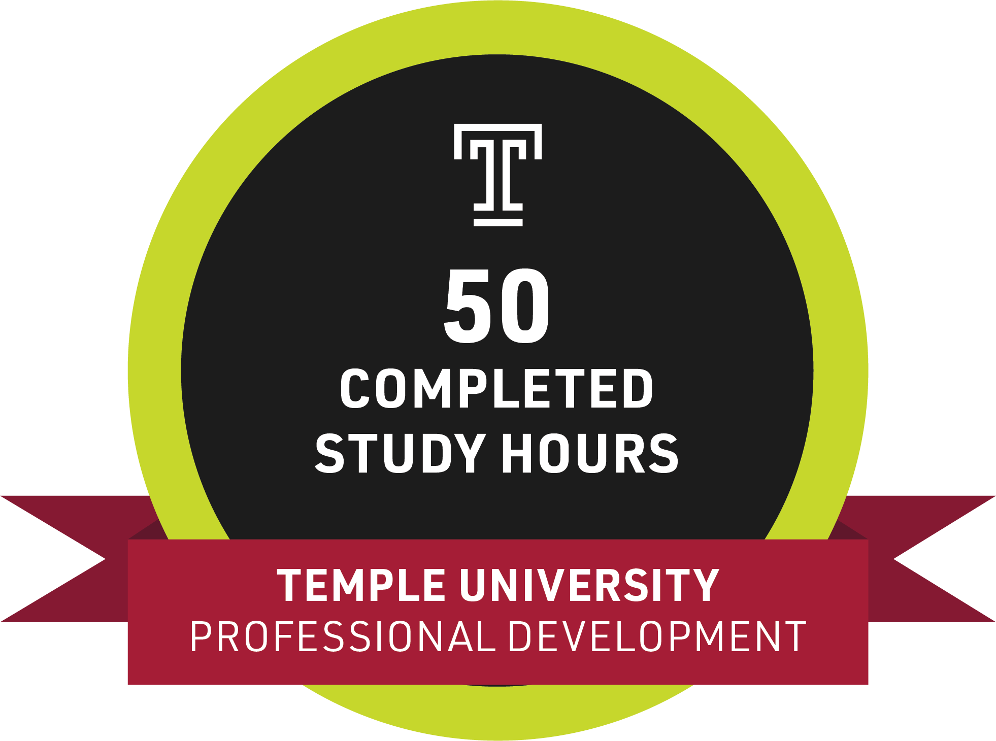 50 completed study hours badge