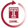 Temple logo indicating contents are loading