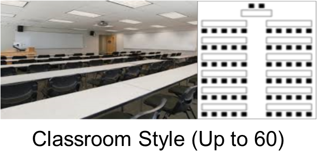 TUCC Classroom Style Space (60 Seat)