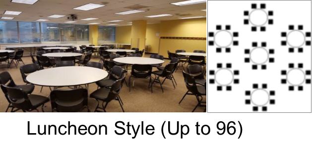TUCC Luncheon Style Space (96 Seat)